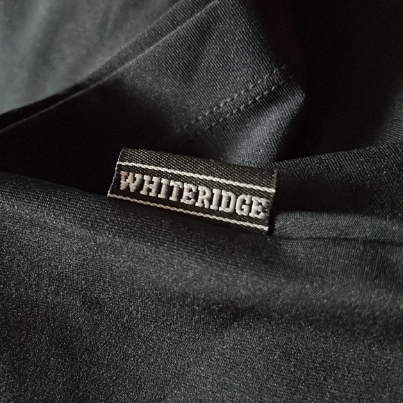 WHITERIDGE black Mock neck unisex Golf  shirt Sz M - Picture 4 of 12